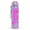 1PC 6 Birthday Girl Party Text Print 750ml Color Plastic Sports Water Bottle Leakproof Flip Straw Lid Suitable for Sports Office Home Use