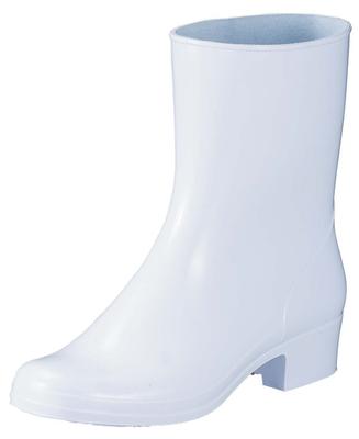 Рабочие ботинки Fukuyama Rubber Lightweight PVC Maron Boots White Womens PC 23,5 см