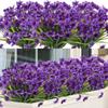 Vibrant Artificial Plants UV Resistant Artificial Flowers Realistic No Fade Faux Plants for Home Window Box Porch Decoration