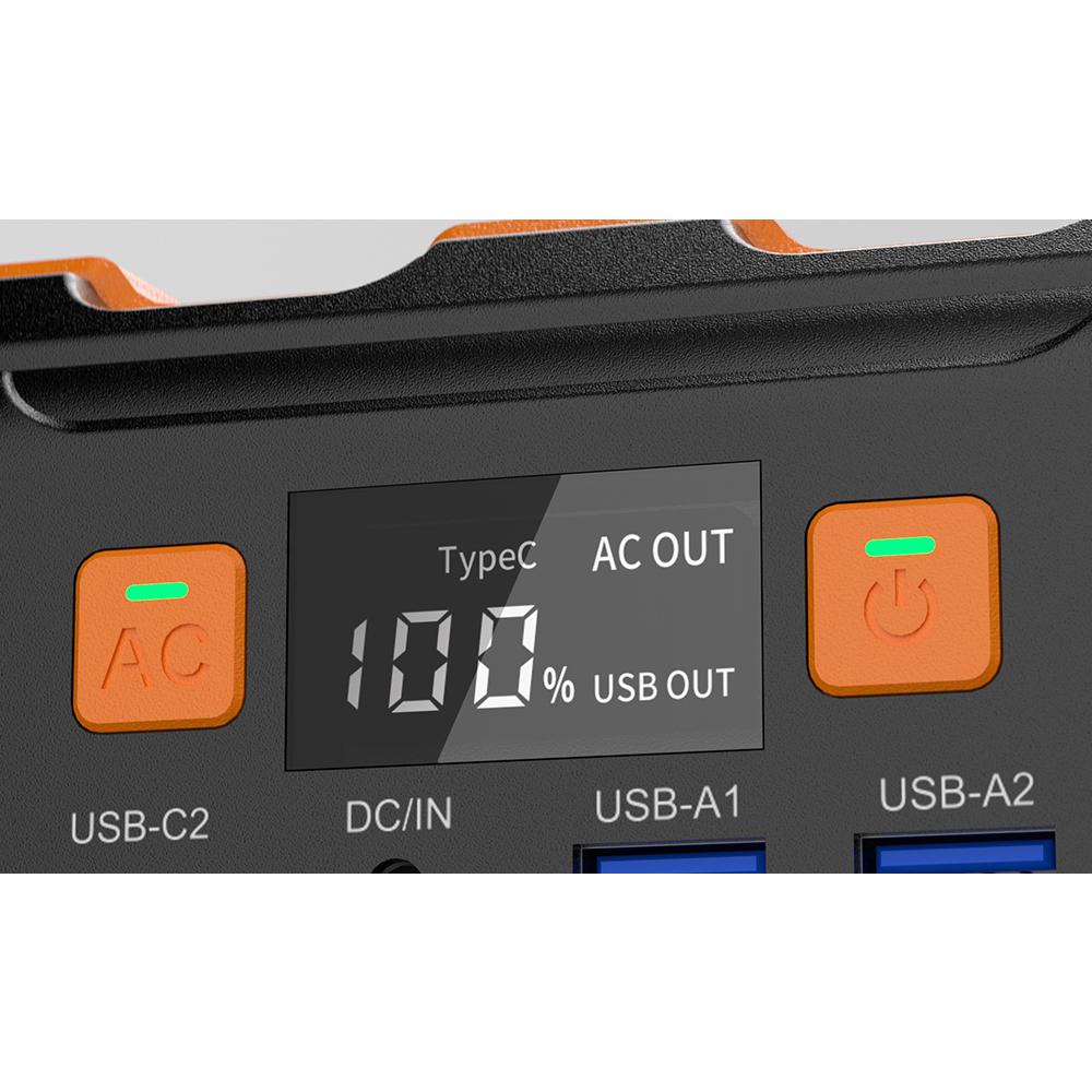 200~240V Portable Power Station 120W 98Wh Backup Lithium Battery DC AC Solar Generator Outdoors Camping Travel Hunting Blackout