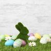 Статуэтки Украшения Пасхальный Искусственный Мох Зайчик Искусственный Газон Садовые Украшения Домашний Офисный Декор
