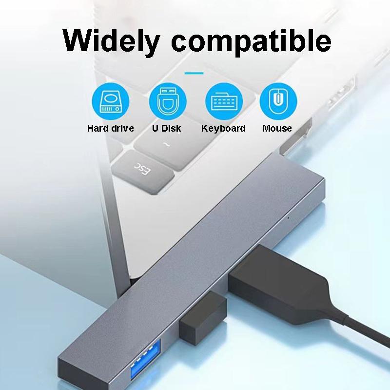 Хаб USB 3.0/3.1 Type C 4-в-1 с высокоскоростным мульти-USB разветвителем и OTG-адаптером