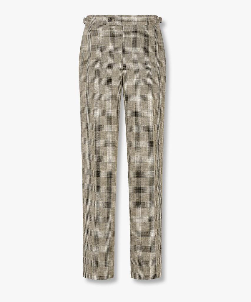 MAN ON THE BOON Summer Check Pattern Suit Pants_Beige 4716152011