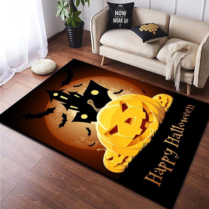 Halloween New Year Gift HD Printing Area Carpet, Living Room Sofa Decorative Carpet, Anti-skid Mat, Alfombras Direct Shipment