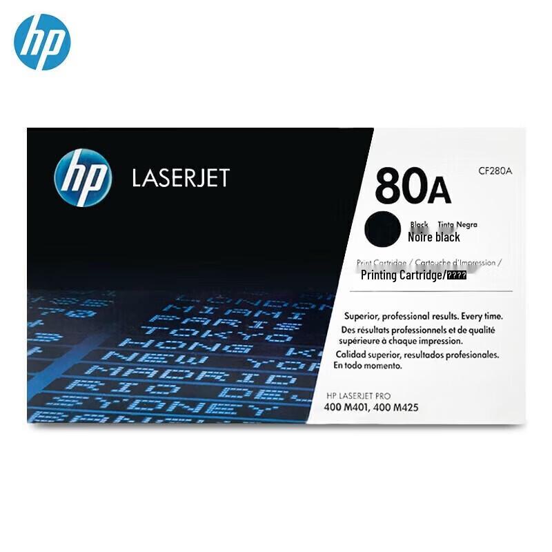 HP 80A CF280A Оригинальный черный картридж с тонером