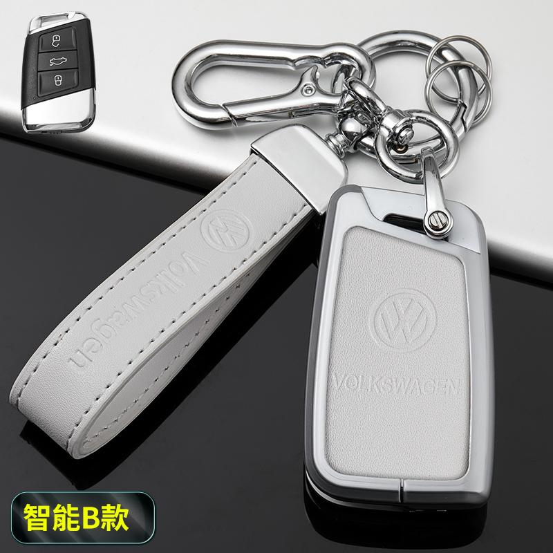 abcd1 Zinc Alloy Car Remote Key Case Cover Shell Protection Auto Keychain Accessories For VW Volkswagen Passat B8 Tiguan Magotan Golf