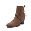 Fashion Women Brand Ankle Boot Autumn Winter New Suede Pumps Short Boot Casual High Heel Shoe Designer Versatile Women Boot Botas Mujer