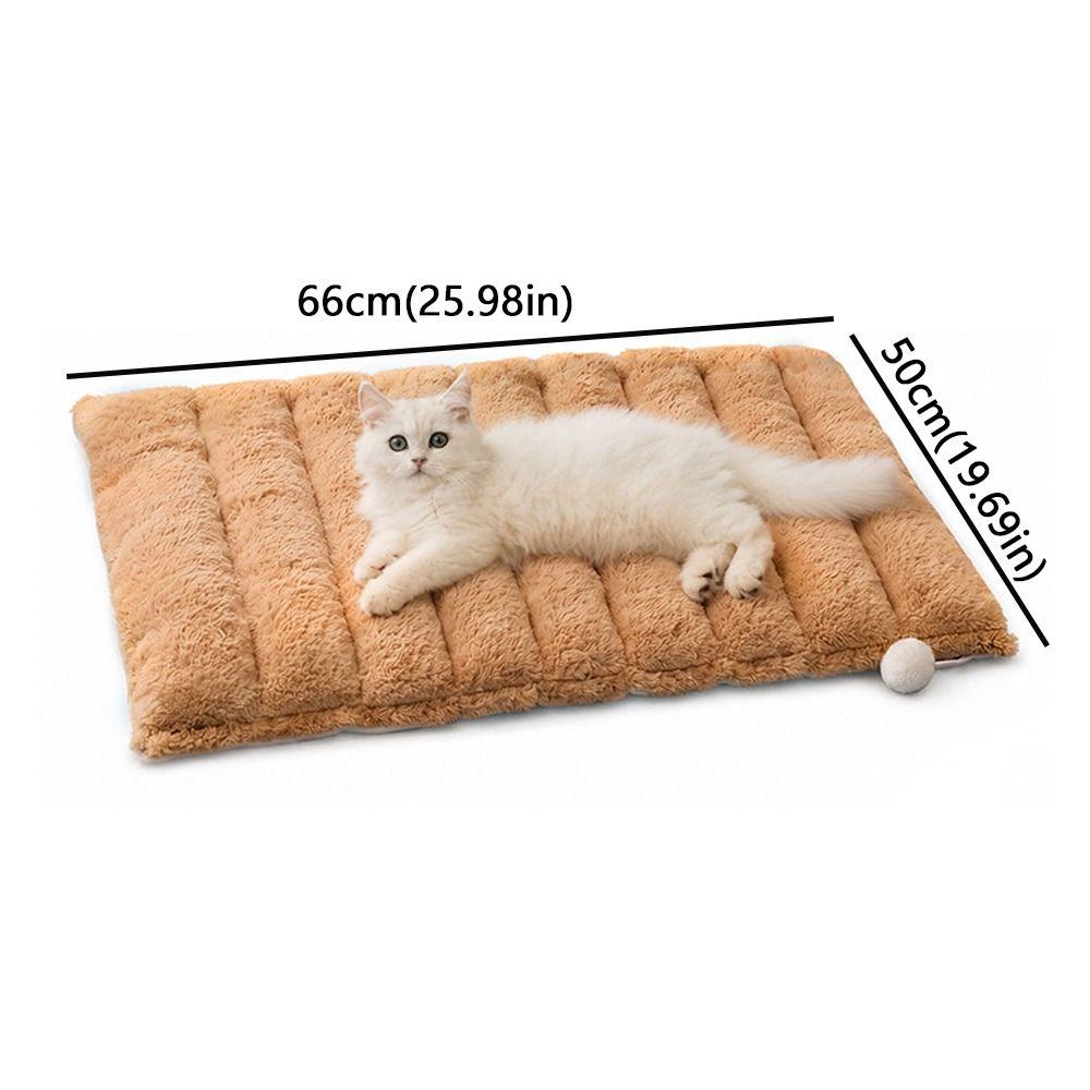 Plush Warm Play Rest Cat Mat Folding Cat Hide Tunnel Cushion Breathable Pet Sleeping Mat Pet Gift
