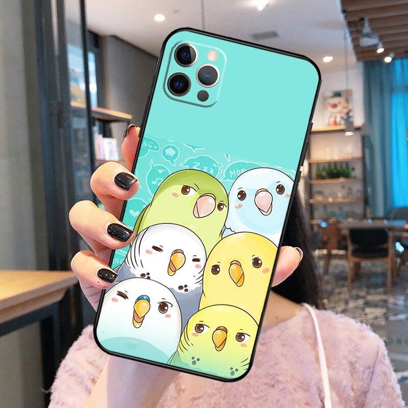 Чехол для телефона Chubby Cockatiels Parrotlets для iPhone 14 Pro Max XS X XR, чехол для iPhone 13 12 Mini 11 Pro Max 7 8 Plus