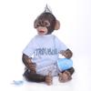 NPK Силиконовая кукла Reborn Baby Monkey, 40 см, 100% ручная работа, очень мягкий силиконовый винил