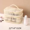 Дорожная сетчатая сумка для хранения, органайзер для макияжа, косметика, коробка для ухода за кожей, пластиковый контейнер, сумка для женщин и мужчин, ванная комната