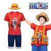 Костюм Косплей Луффи из Фильма Красный One Piece для Детей и Взрослых