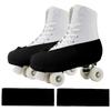 Stretch Fabric Figure Skating Boot Guards Soft Elastic Ice Skate Protective Covers  Teens Training