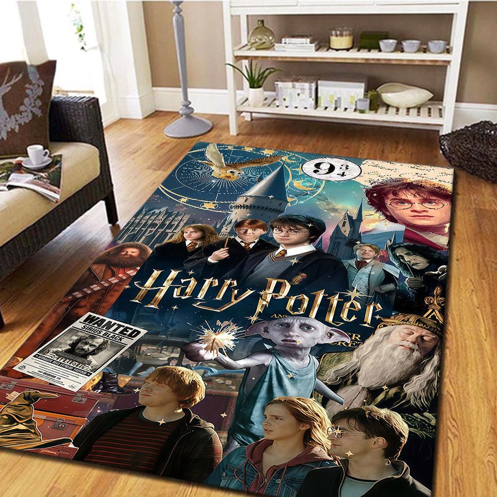 Harry Potter Bedroom Carpet, Digital Printing Floor Rug, Home Decor Movie Mat, Living Room Play Mat -HYQ17