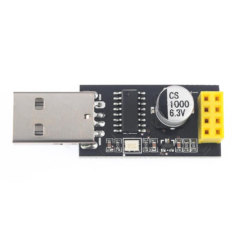 Адаптер-программатор ESP01 ESP-01S ESP8266 CH340G USB-to-ESP8266 Серийный беспроводной Wifi Плата разработки Модуль