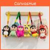 Shinchan Cute Crayon Bee Lobster Turtle Penguin Dress Up Plush Doll Keychain