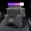 1Pcs Car Seat Headrest Auto Logo Neck Pillow For Renault RS Clio Megane 2 3 4 Captur Trafic Twingo Scenic 2 Kadjar Zoe Kangoo S888