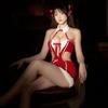 Velvet Christmas Lingerie Role Play Nightgown Cosplay Dress