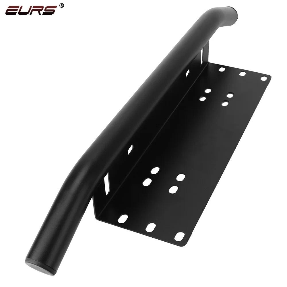 Передний бампер номерного знака внедорожника держатель лампы алюминиевый кронштейн для крепления фары для бездорожья светодиодный держатель рамки универсального