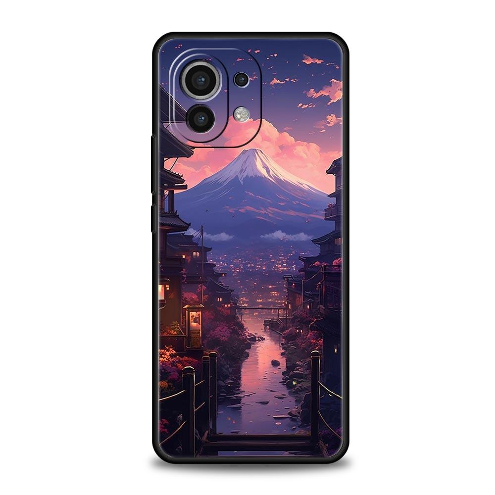 Чехол для телефона для Xiaomi Mi 15 14 14T 13T 12T Pro 12 13 11 Lite 5G 11T X6 X5 Pro Мягкий ТПУ чехол Японское аниме Пейзаж Искусство