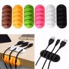 Wire Cord Lead Drop Clips USB Charger Holder Organizer Desk Cable Storage