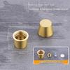 Brass Wooden Mini Board Feet 4Pcs Anti Slip Riser for Jewelry Box Display Tray Small Furniture DIY Craft Use