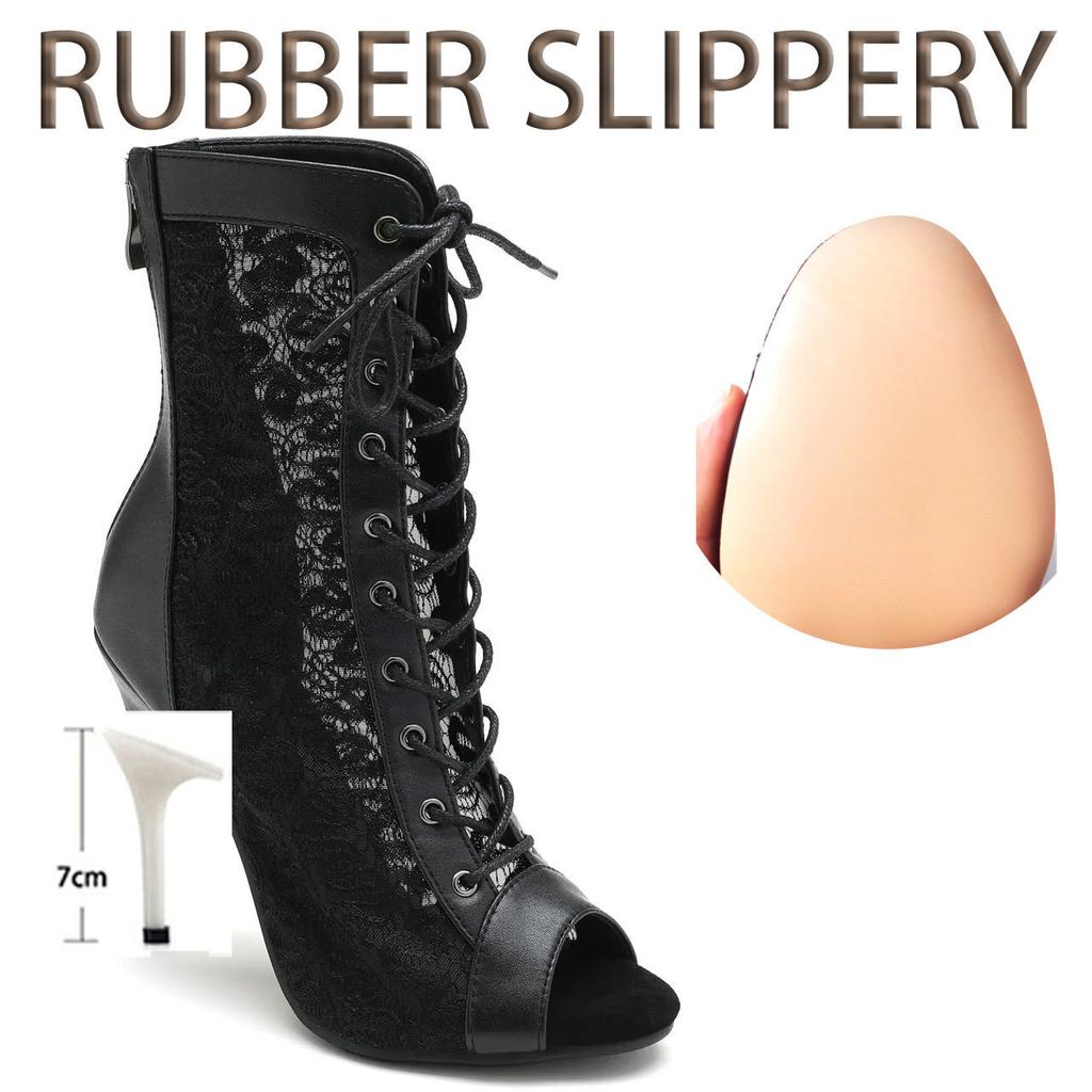 Women High Quality Thin High Heels Comfort Lace-up Boot Stilettos Jazz Dance Female Shoes Street Sexy Booties