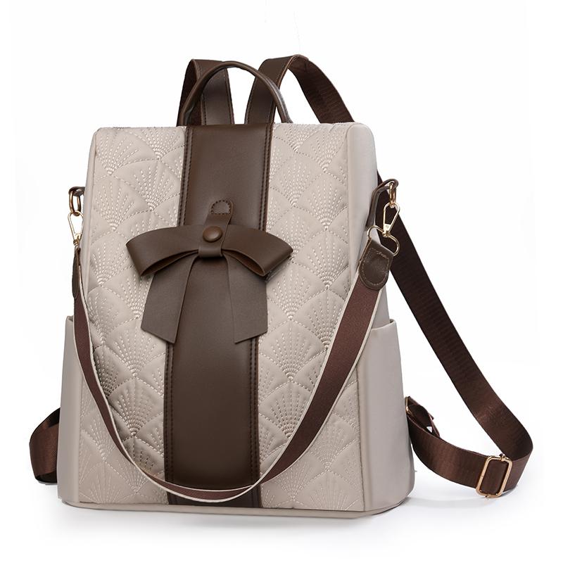 Женский рюкзак с бантом, большой вместимости, противокражный рюкзак, сумка через плечо для поездок