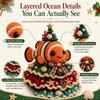 Ocean Style Crochet Animals Set Handmade Christmas Ornaments  Christmas Tree Decorations