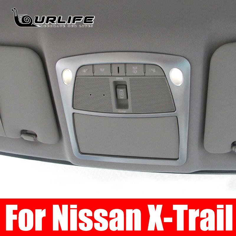 Накладка на переднюю и заднюю лампу для чтения для Nissan X-trail XTrail T32 Rogue 2014 - внутренняя декоративная лампа для чтения