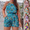 Tooxika Новые шорты на подтяжках без рукавов с принтом, модный комплект из двух предметов