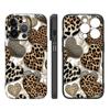 Leopard print heart-shaped phone case suitable for iPhone 17 16 15 14 13 12 11 Pro/Max/Plus anti drop TUP frosted soft case
