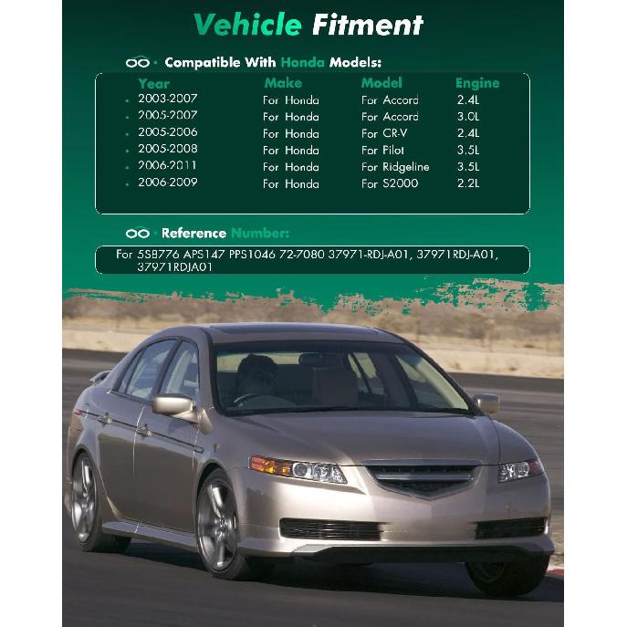 SCITOO Accelerator Pedal Sensor Assembly fit for Acura for MDX 2003 2004 2005 2006,for Acura for TL 2004 2005 2006 2007 2008 5S8776 APS147 PPS1046