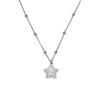 3D Star Pendant Necklace for Women, Finely Polished Stainless Steel Jewelry