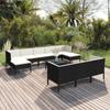 Day and Night - Day and Night Garden Furniture Set 11 Pieces and Black Synthetic Rattan Cushions