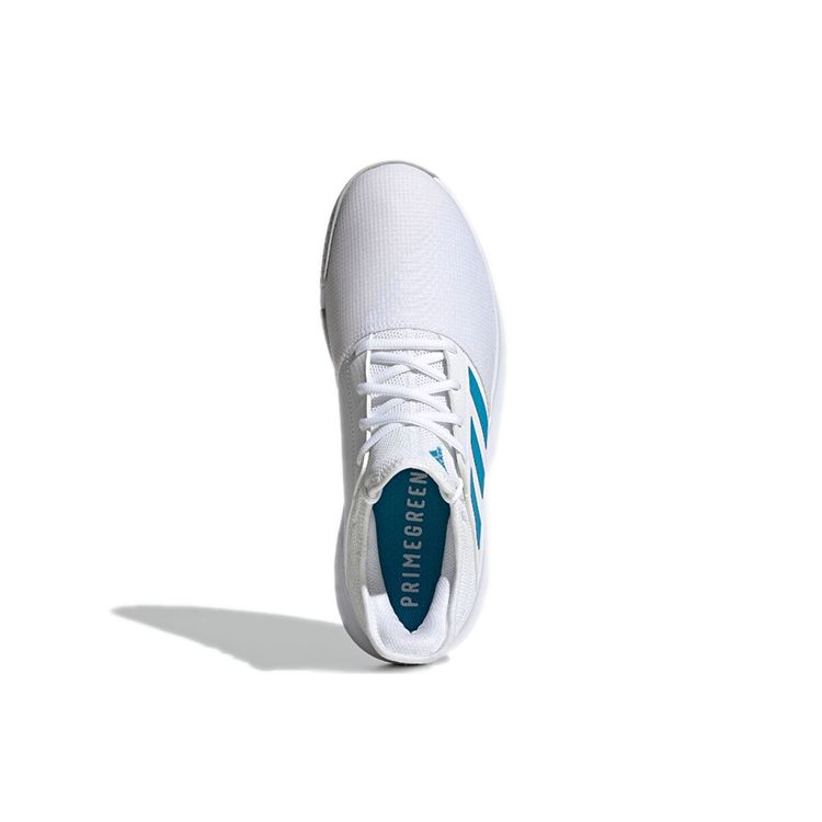 adidas GameCourt White Sonic Aqua Мужские кроссовки Cloud-White Grey-Two GZ8514