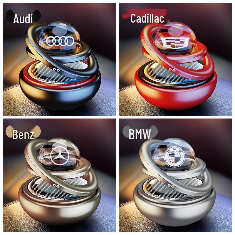 Solar Rotating Car Aromatherapy Ornament