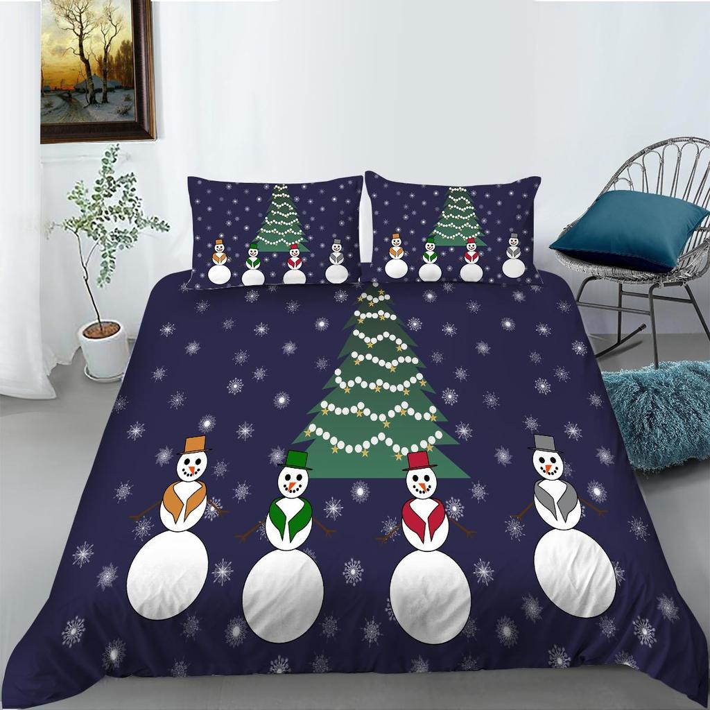 Комплект постельного белья с 3D рождественским принтом, домашнее постельное белье, уникальный дизайн, покрывала, роскошный комплект постельного белья, подарок