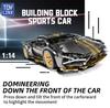 TOYLINX 1280PCS Sports Car Building Blocks Toys 1:14 Building Set Racing Car Super Cars As Birthday Gifts for Boys and Adults