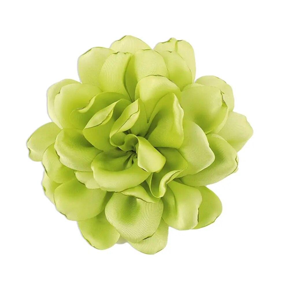 11см Модная большая брошь-цветок Красочная атласная ткань Французская брошь-цветок Ручной работы Декор для костюма, свитера, пальто Булавки Броши AVE