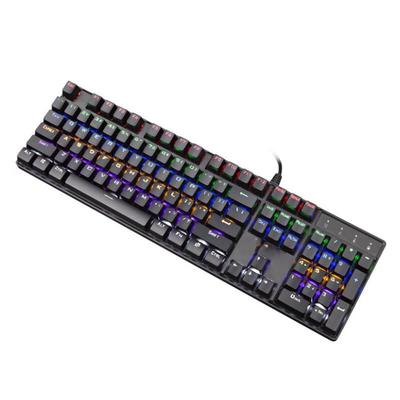 KunJun GM330 Игровая механическая клавиатура с возможностью горячей замены, 104 клавиши