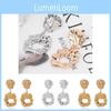 Chic Alloy Geometric Earrings Versatile Street Style Trendy Fashion Accessories