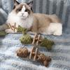 Натуральная жевательная игрушка для кошек Рыбная кость Игрушка с кошачьей мятой и мататаби Безопасные только растительные ингредиенты Игрушка для здоровья зубов кошек для обогащения кошек, облегчения скуки