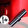 (Projector)USB Bike Rear Tail Light LED Bicycle Remind Safety Smart Rechargeable Lamp