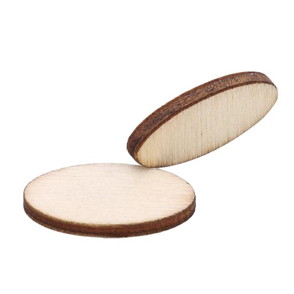 Деревянные овальные чипсы с деревянным вырезом в форме эллипса для художественных промыслов
