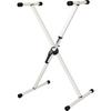 KC Kyoritz Keyboard Stand, X-Shaped, Single Leg, Adjustable Height, Dual Safety Functions, KYBS-S/WH, White (Weight Capacity: Approx. 55kg)