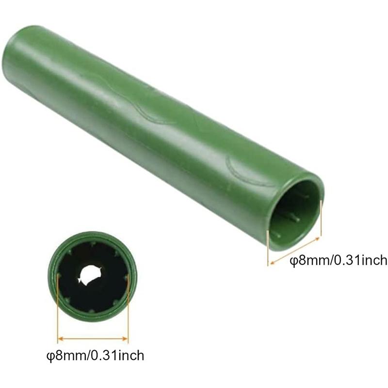 10/20/50 шт., соединительные трубы для поддержки растений, 8/11/16/20 мм, колья, прививочные палки, соединители, лозы, части восходящих растений, садовый инструмент