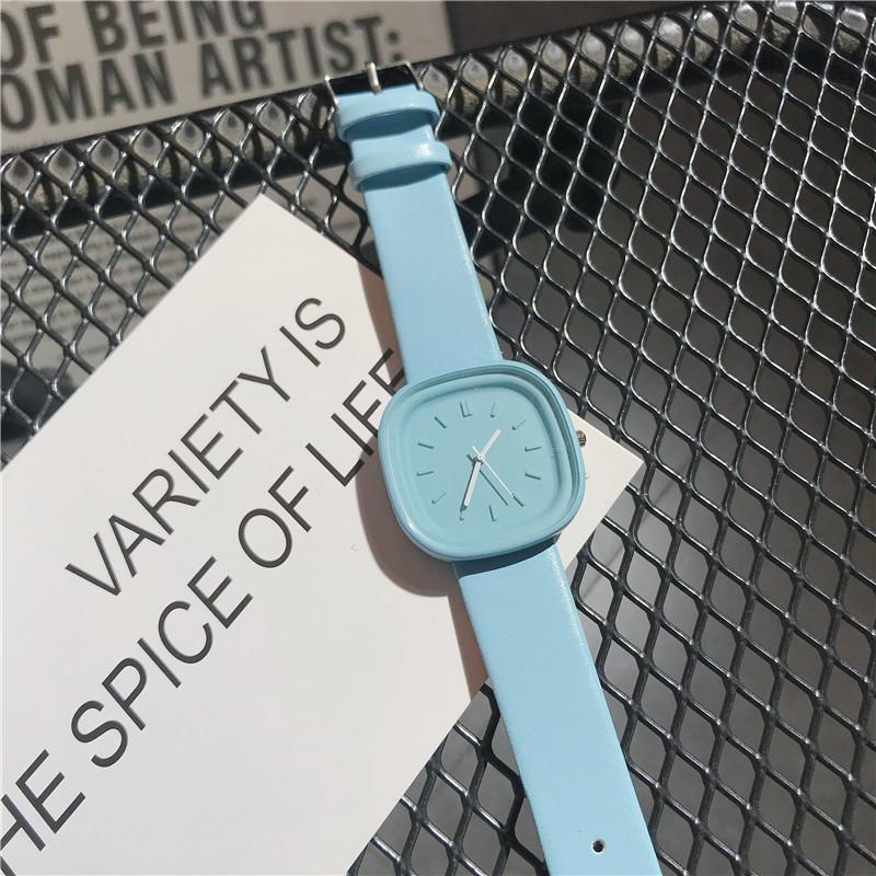 Модные женские часы, кожаные часы для женщин и девочек, женские кварцевые наручные часы