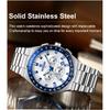 REWARD New Model Men's Watch Luxury Chronograph Business Wristwatch Solid Stainless Steel  High Quality Watch for Men