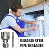 Интегрированный инструмент для нарезания внутренней и наружной резьбы на трубах, устойчивый к ржавчине, многоцелевой резьбонарезной инструмент для ПВХ труб, аксессуар для электродрели